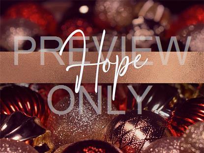 CHRISTMAS BULBS HOPE