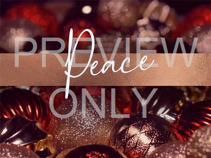 CHRISTMAS BULBS PEACE