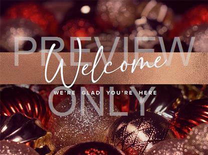 CHRISTMAS BULBS WELCOME