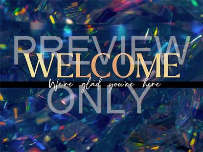 CHRISTMAS TINSEL WELCOME STILL