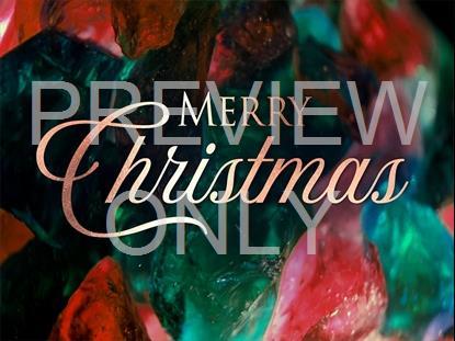 CHRISTMAS GLASS MERRY CHRISTMAS STILL