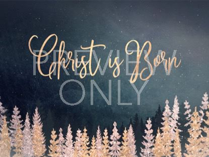 CHRISTMAS SPARKLE CHRIST IS BORN STILL