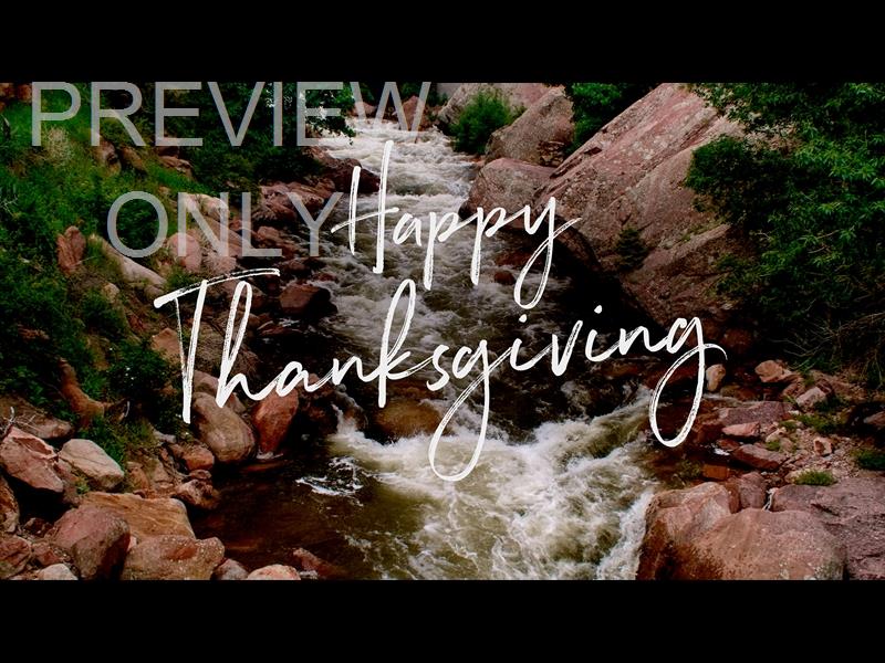 EL DORADO THANKSGIVING STILL