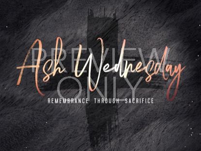 LENT ASH WEDNESDAY STILL