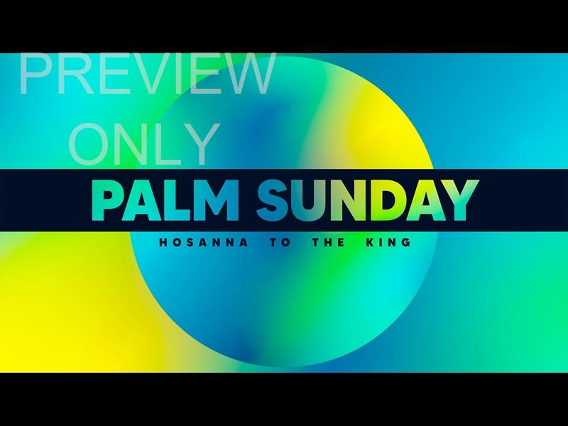 SPRING GRADIENT PALM SUNDAY STILL