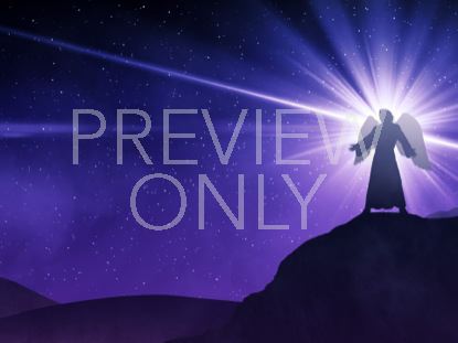 CHRISTMAS ANGEL PURPLE SLOW