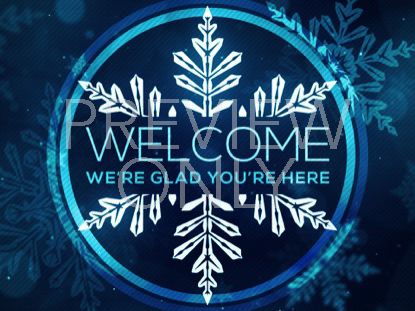 CHRISTMAS GLOW SNOWFLAKES WELCOME