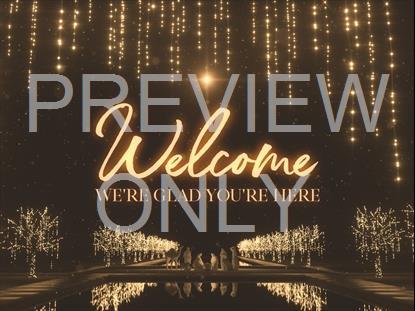 CHRISTMAS GOLD WELCOME