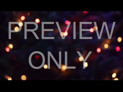 CHRISTMAS PINES RED GOLD BLUR