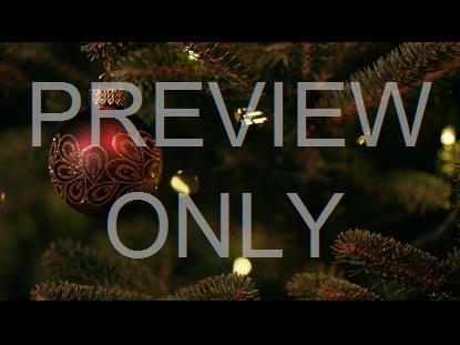 CHRISTMAS PINES RED ORNAMENT