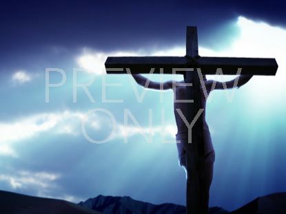CRUCIFIXION CLOUD RAYS