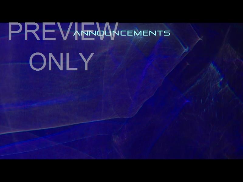 DIFFRACTION ANNOUNCEMENTS STILL