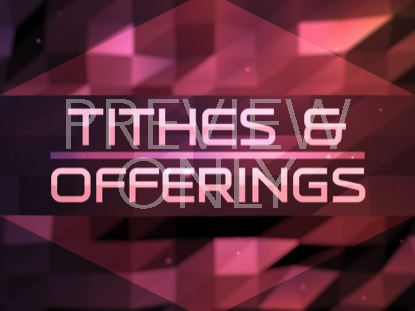 FRACTAL FLOOD TITHES OFFERINGS