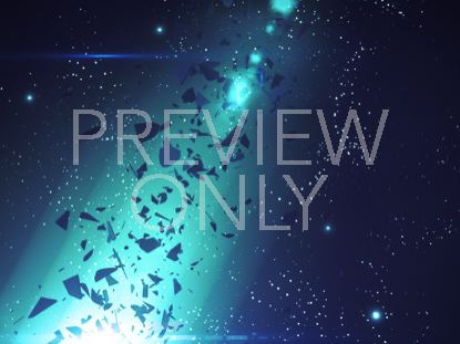 GALAXY GLASS TEAL BLAST