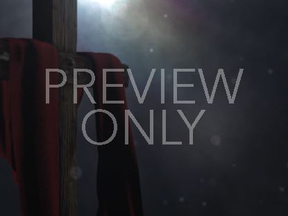 GOOD FRIDAY CROSS RED FABRIC