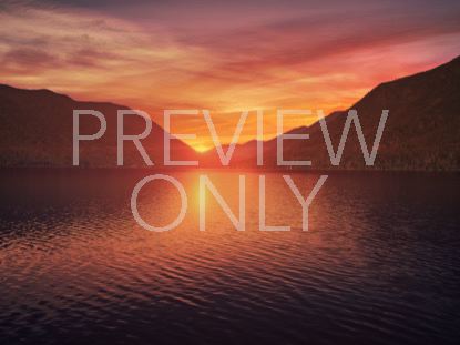 MOUNTAIN PINES LAKE SUNSET