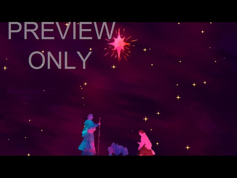 PAINT CANVAS NATIVITY STILL