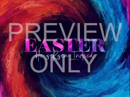 PAINT SWIRL EASTER HE IS RISEN