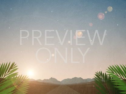 PALM SUNDAY JERUSALEM FRONDS