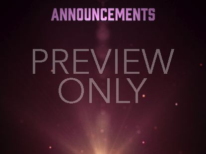 PARTICLE GLOW ANNOUNCEMENTS