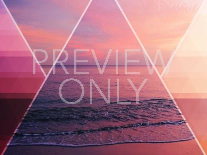 PRISM WAVES WARM SUNSET