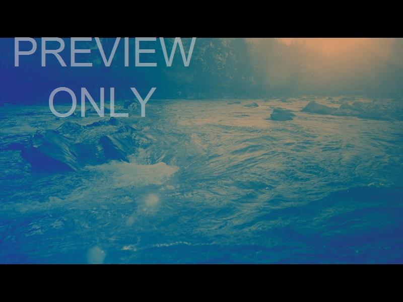 RIVER ROCKS COOL SUNSET