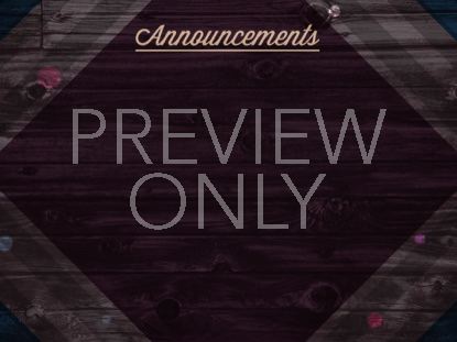 RUSTIC WOOD ANNOUNCEMENTS