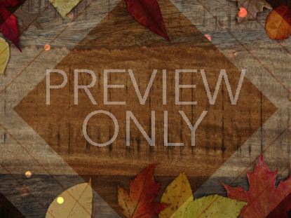 RUSTIC WOOD AUTUMN LEAVES BRIGHT