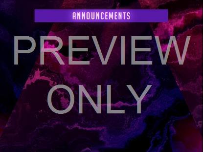 SAND FLOW ANNOUNCEMENTS