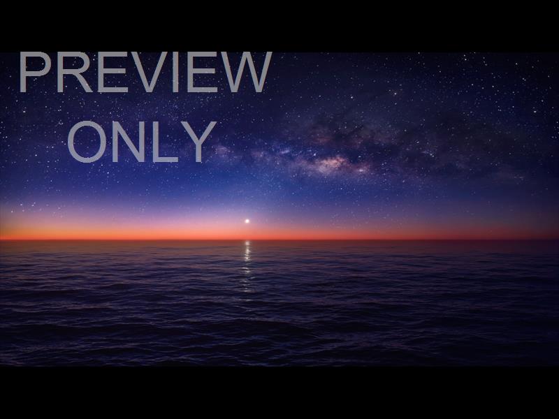 SEASCAPE BLUE STARRY NIGHT