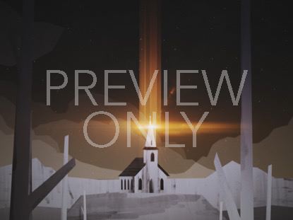 WINTER LIGHT CHURCH WOODS