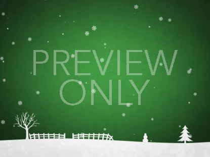 WINTER SNOW GREEN SCROLLING