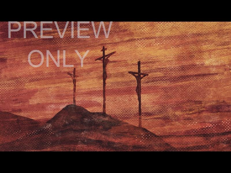 EASTER BRUSH CROSSES RED