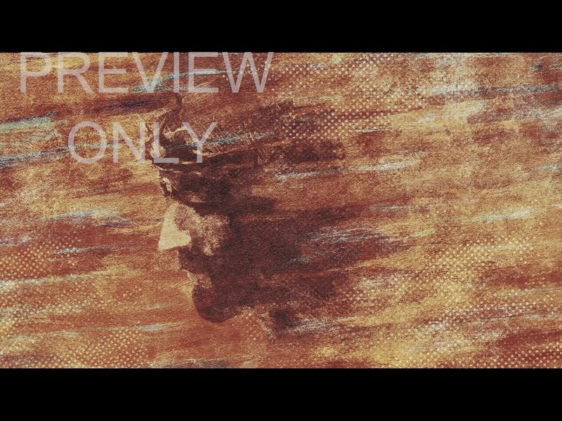 EASTER BRUSH JESUS PROFILE COLORED