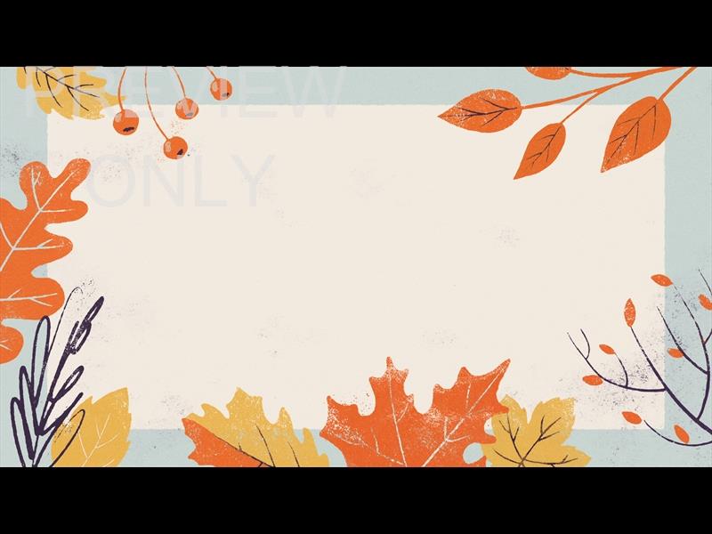 FALL FEELINGS LIGHT BORDER