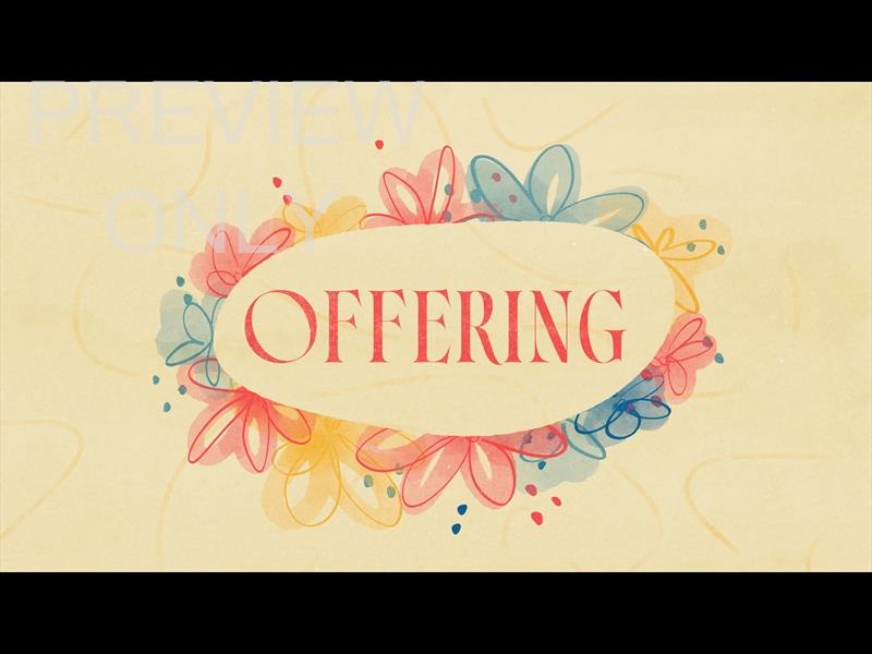 FLORAL HAPPY OFFERING STILL