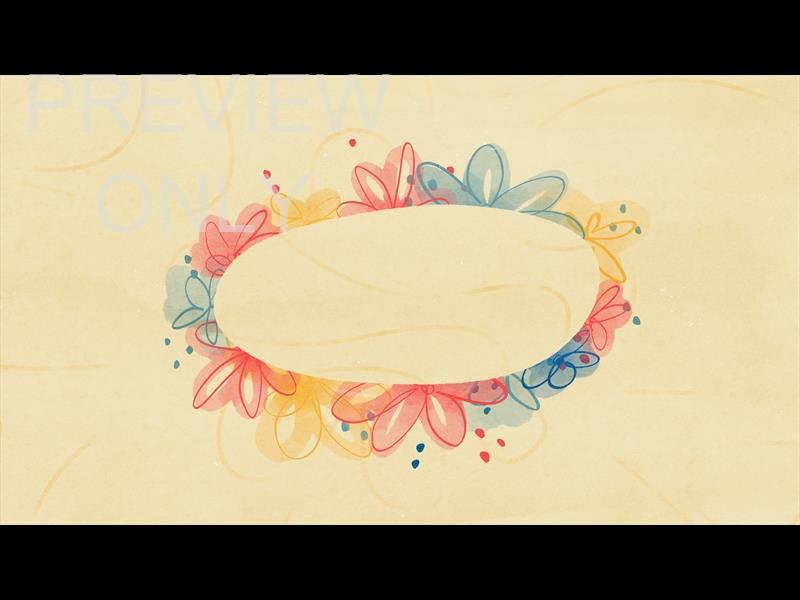 FLORAL OVAL BRIGHT STILL