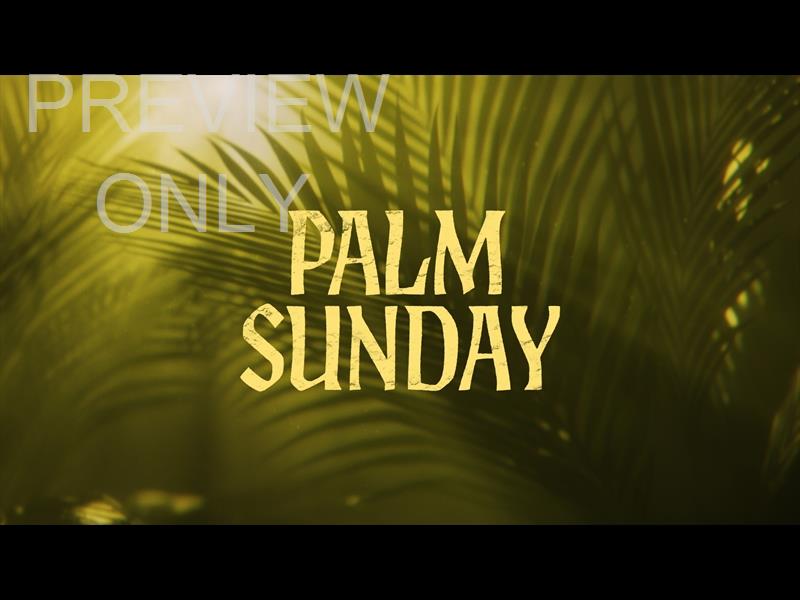 HOLY WEEK PALM SUNDAY TITLE STILL