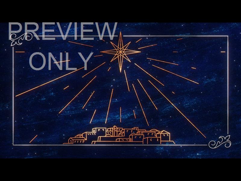 STAR OF WONDER BETHLEHEM BLUE