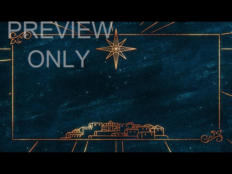 STAR OF WONDER BETHLEHEM TEAL FRAME