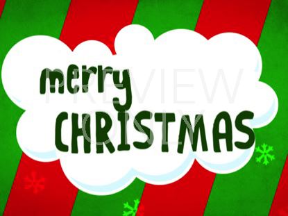 FLUFFY CHRISTMAS "MERRY CHRISTMAS" STILL