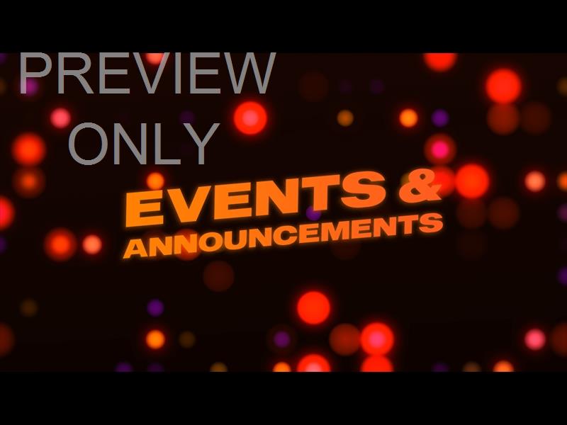 AUTUMN GLOW EVENTS AND ANNOUNCEMENTS STILL