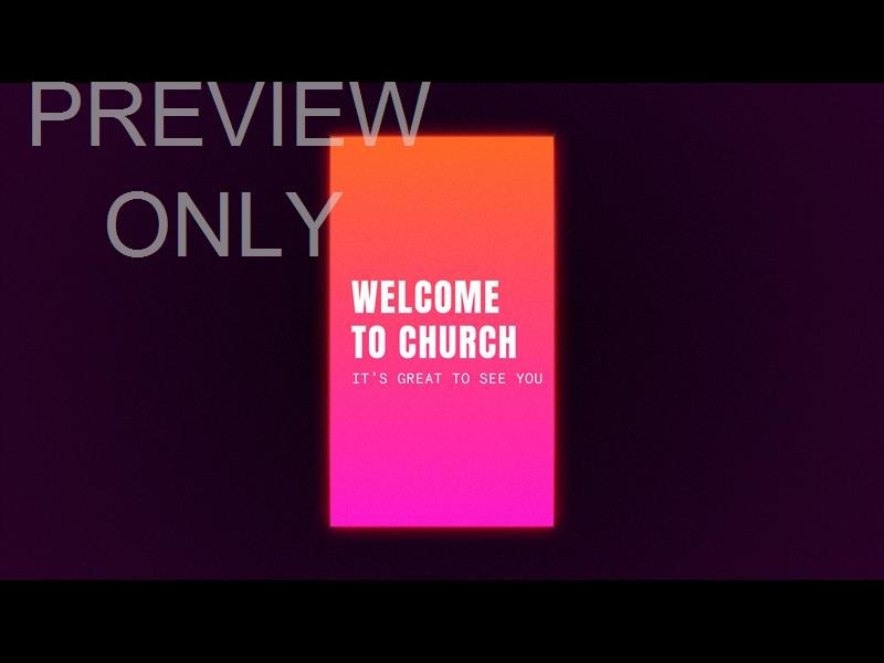 MONOLITH WELCOME TO CHURCH