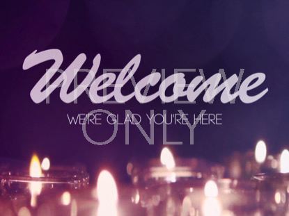 ADVENT CANDLES WELCOME STILL