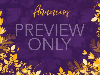 AUTUMN BREEZE ANNOUNCEMENTS STILL SPANISH