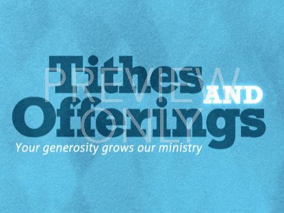 BOLD IMPRESSIONS TITHING STILL