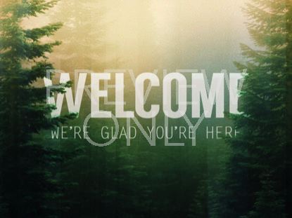 CALMING NATURE GREEN WELCOME STILL