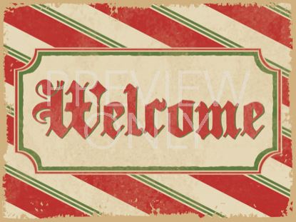 CANDY CANE WELCOME STILL