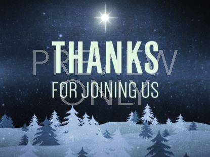 CHRISTMAS FOREST BLUE CLOSING STILL