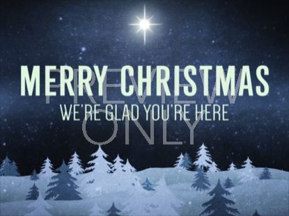 CHRISTMAS FOREST BLUE WELCOME 2 STILL